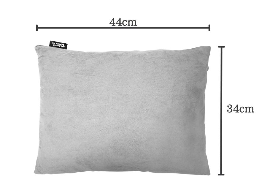 44×34cmの大判サイズで快適な寝心地を提供するニンジャピロー